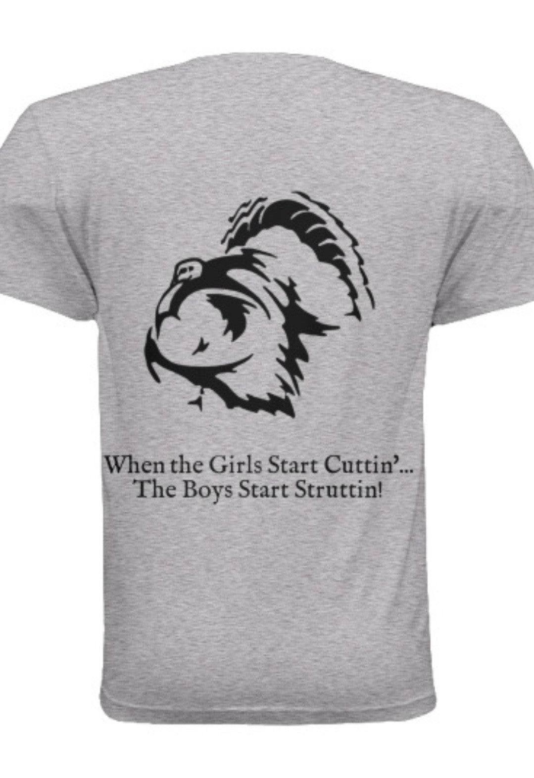 Cuttin & Struttin Dri-Power T-Shirt in Heather Grey & Black