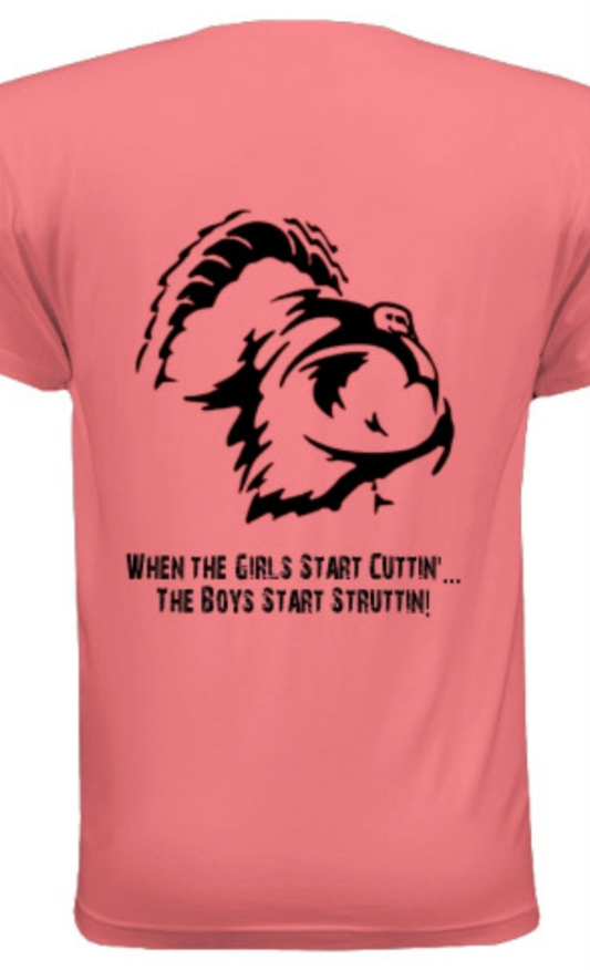 Women's Cuttin & Struttin Dri-Power T-Shirt in Pink & Black