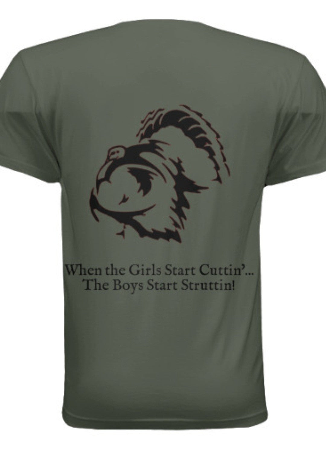 Cuttin & Struttin Dri-Power T-Shirt in Military Green & Black