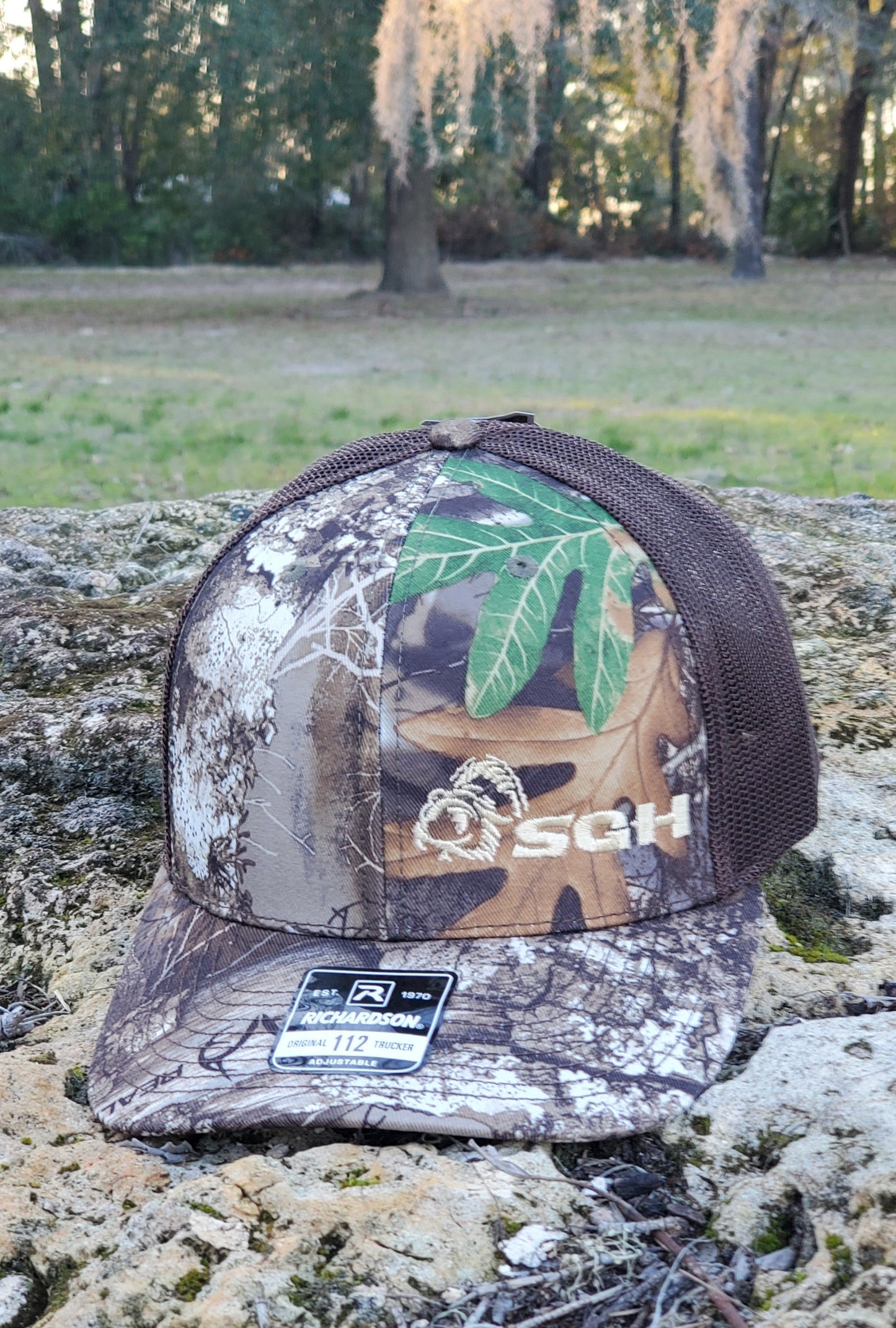 Richardson 112 Realtree Edge / Brown with Tan Embroidered 2nd Generation Turkey Logo