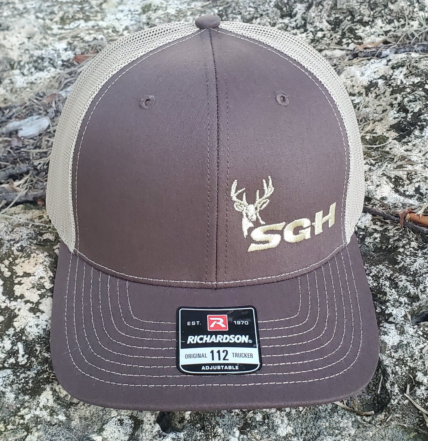 SGH Brown/Tan Richardson 112 with Tan 2nd Generation Deer Logo