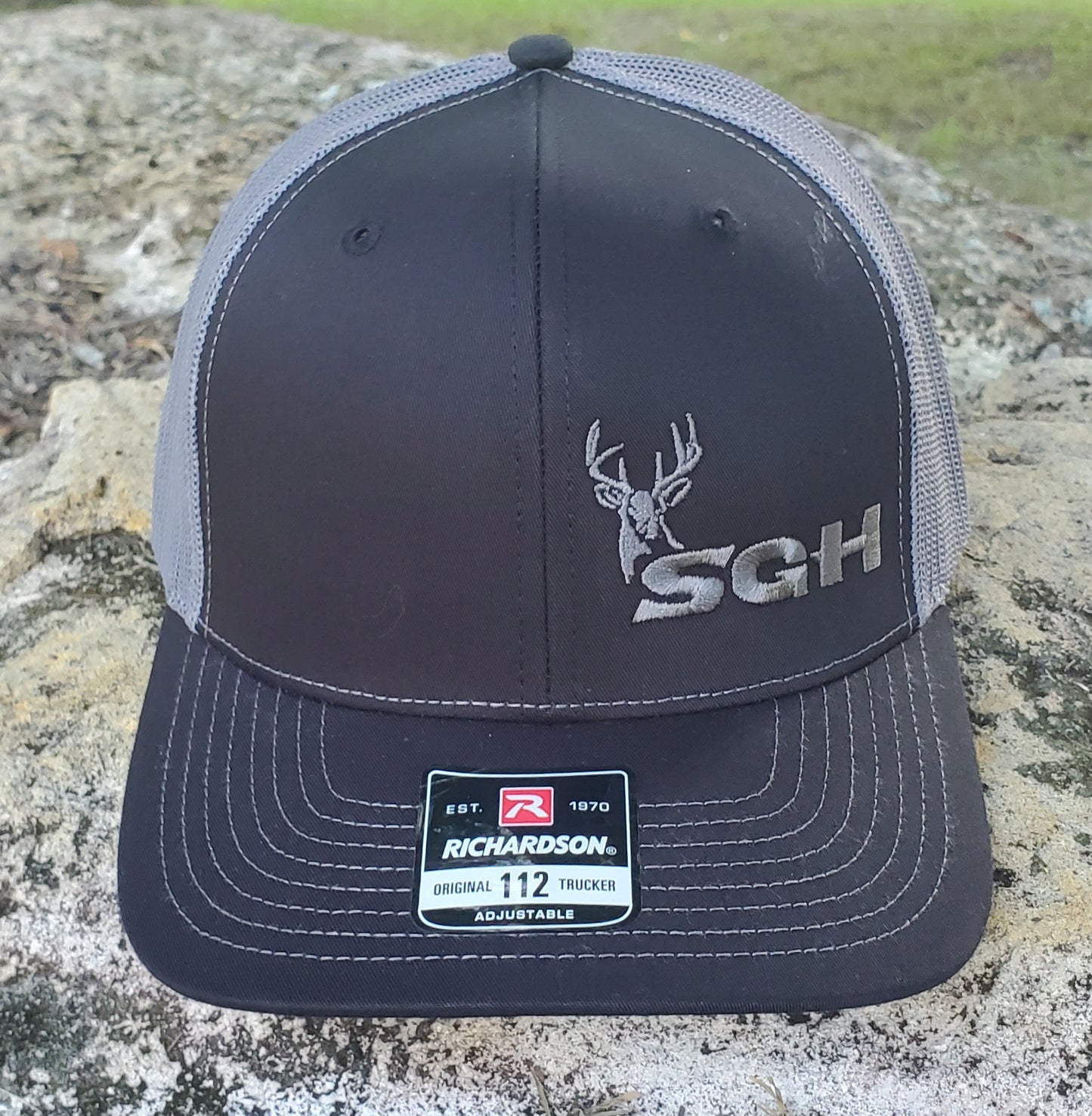 SGH Black/Charcoal Richardson 112 with Charcoal 2nd Generation Deer Logo