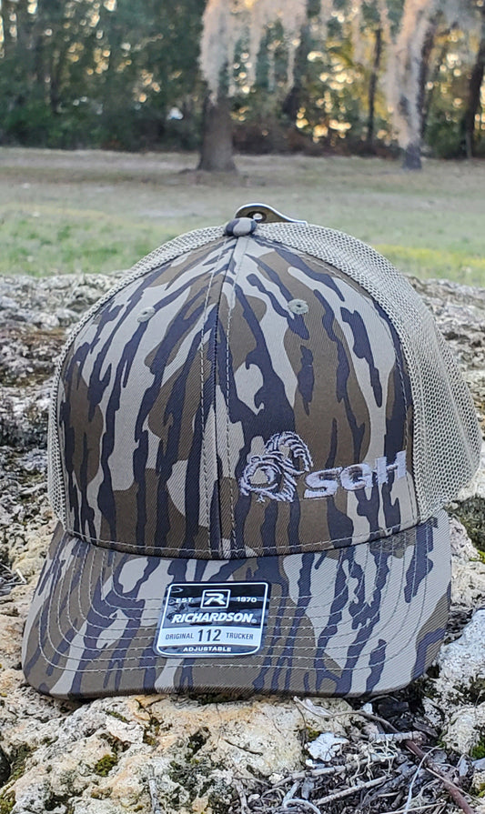 Bottomland Richardson 112 with Charcoal 2nd Generation Turkey Logo on the left panel.  Free Shipping!