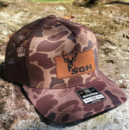 SGH Buck Patch Richardson 112 in Old School Dark Woodland Camo